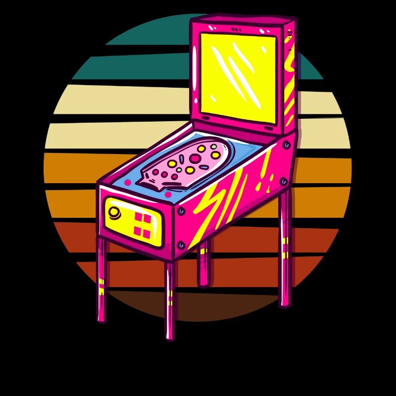 Machine à flipper rétro