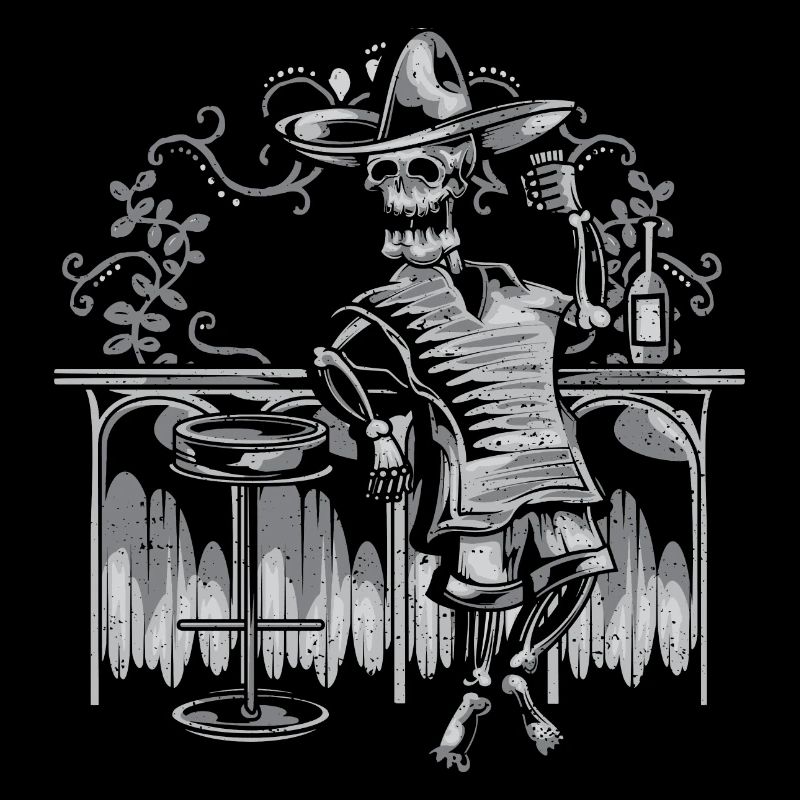 Squelette à boire - Halloween