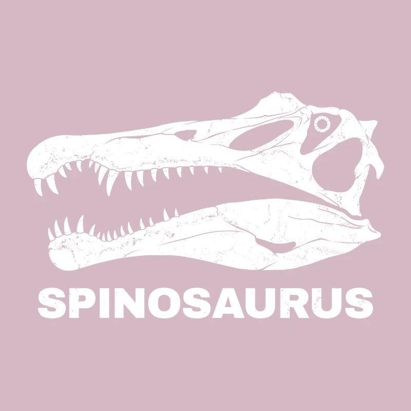 Spinosaurus fossil skull