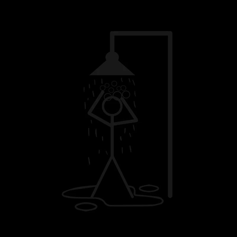 Dusche Strichmännchen