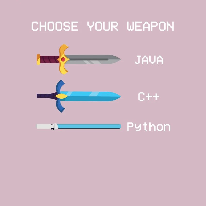 choose your weapon Programmiersprachen Informatik
