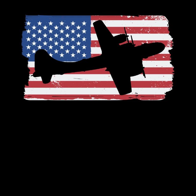 B-29 Superfording WWII Flugzeug American Flag B29