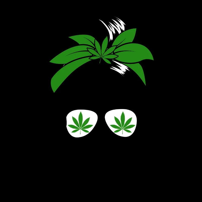 Dop Mom Messy Bun Marijuana Smoking Mom