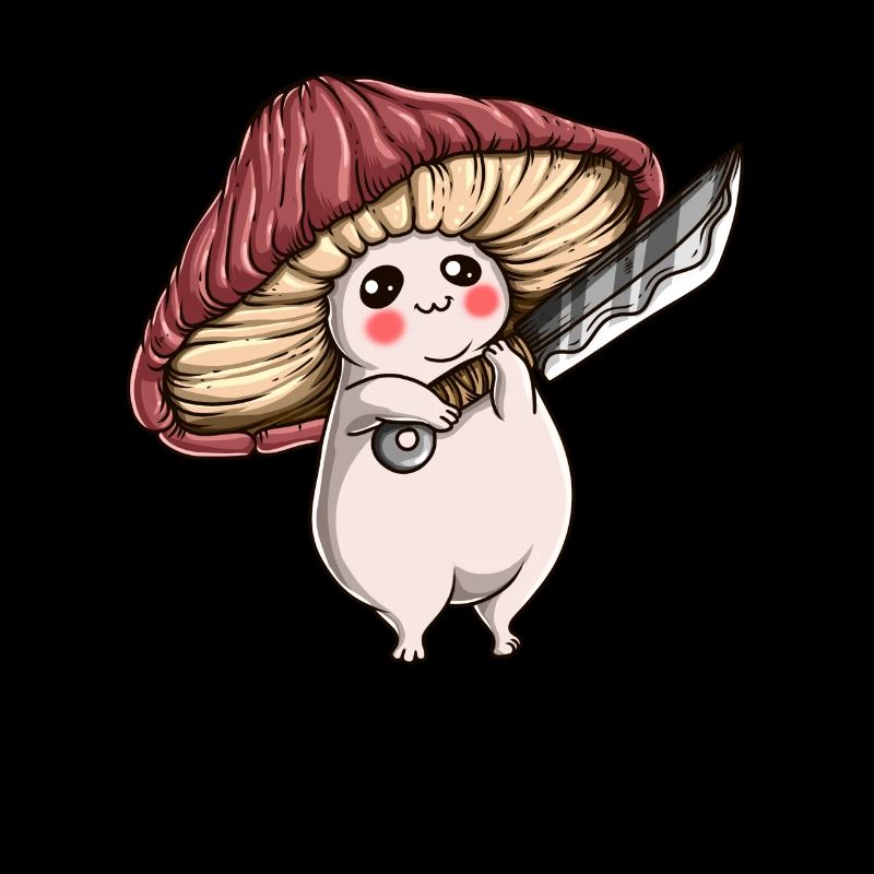 Cueillette de champignons Champignon de la ferme avec couteau Cook Cook