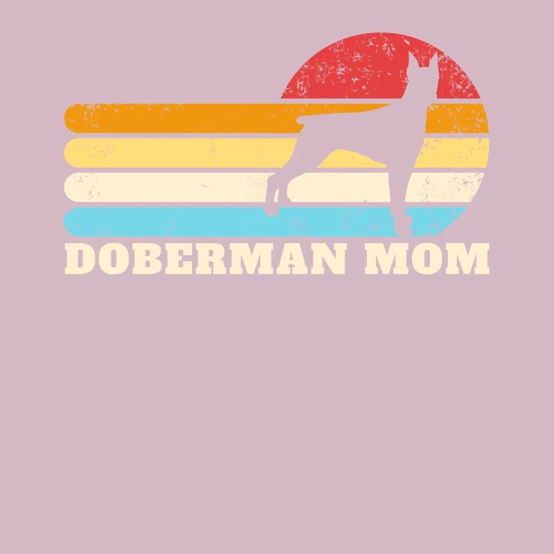 Dobermann-Mutter, Retro-Hundemutter, Damen-Doberma