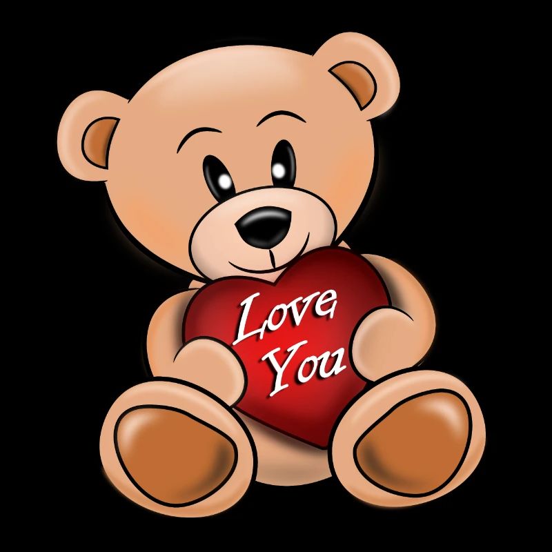 Der Teddybär liebt dich
