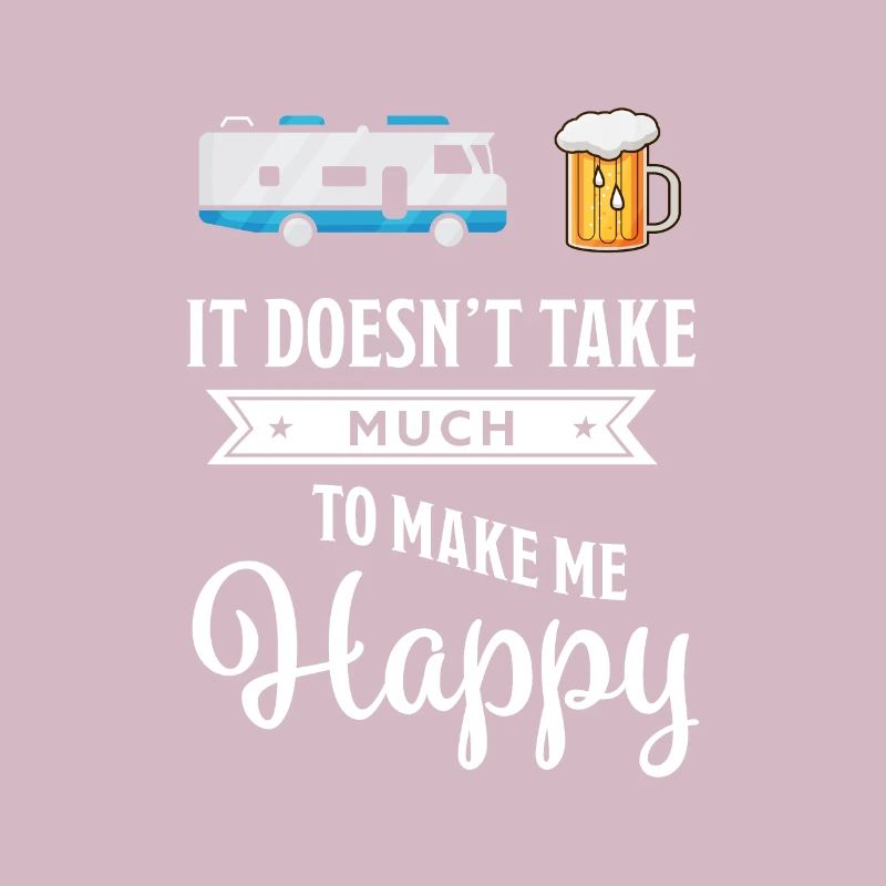 It doesn't take much to make me happy | Funny RV