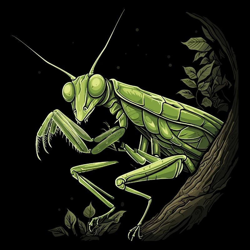 Praying mantis insect