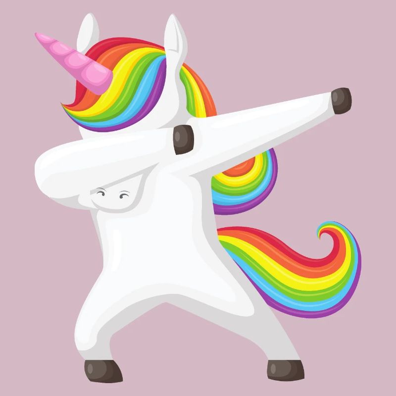 Einhorn Dab, Dabbendes Einhorn, DAB, Regenbogen