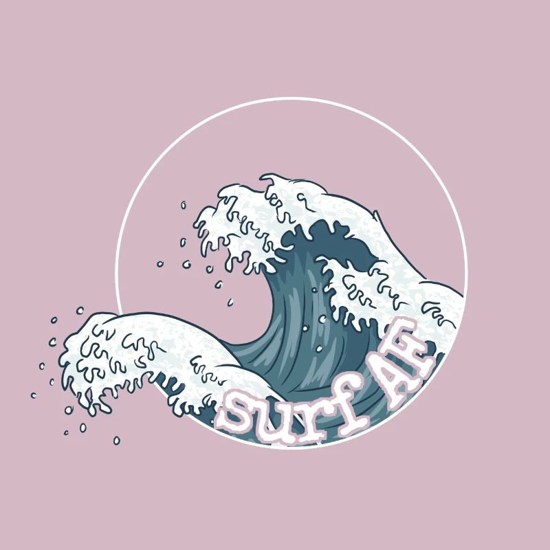 Surf AF Surfer on the Japanese wave