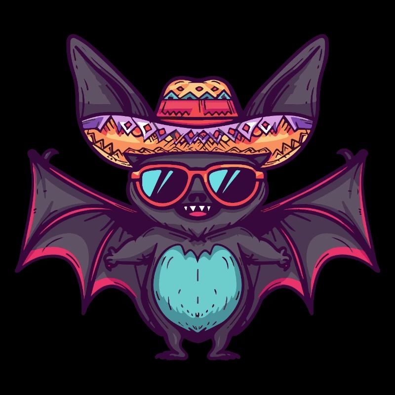 Bat Funny Sombrero