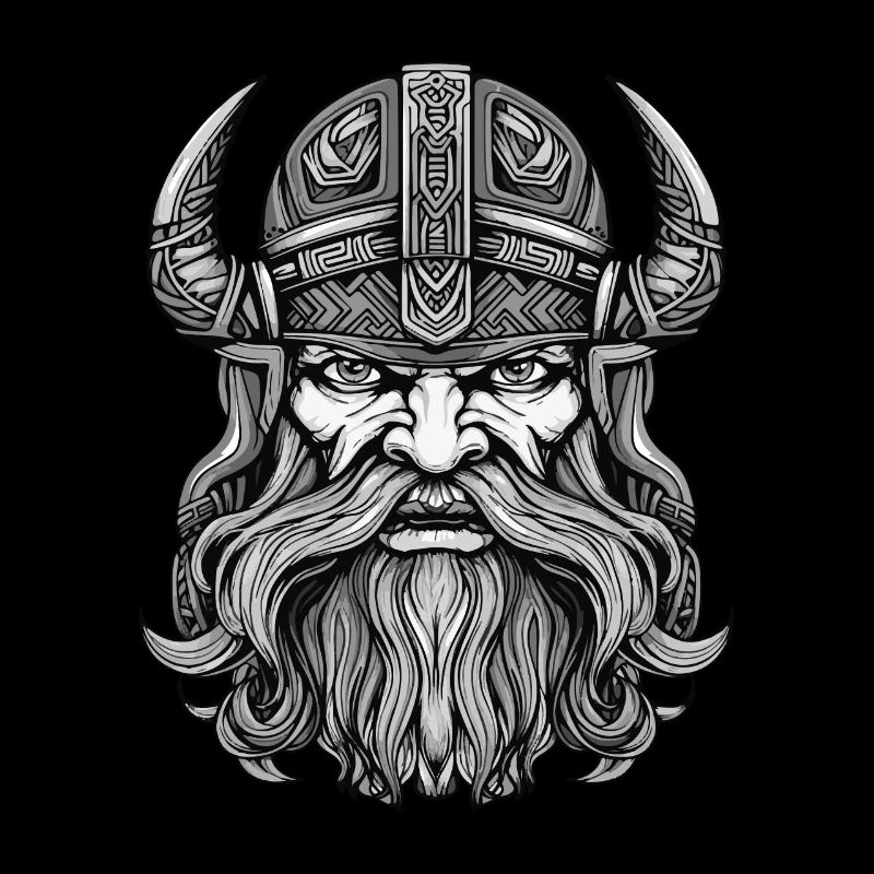 Wikinger Krieger Valhalla Kopf