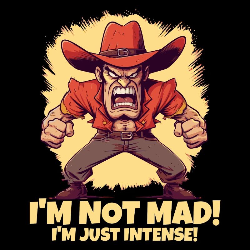 I'm not angry, just intense