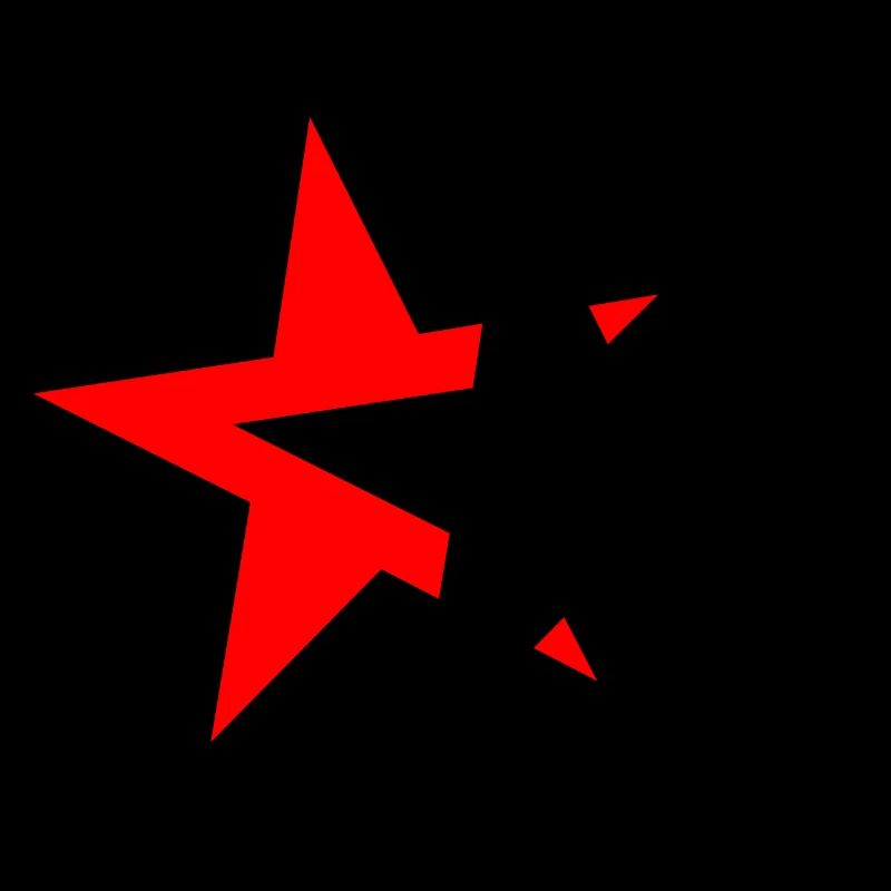 Sterne - schwarz rot