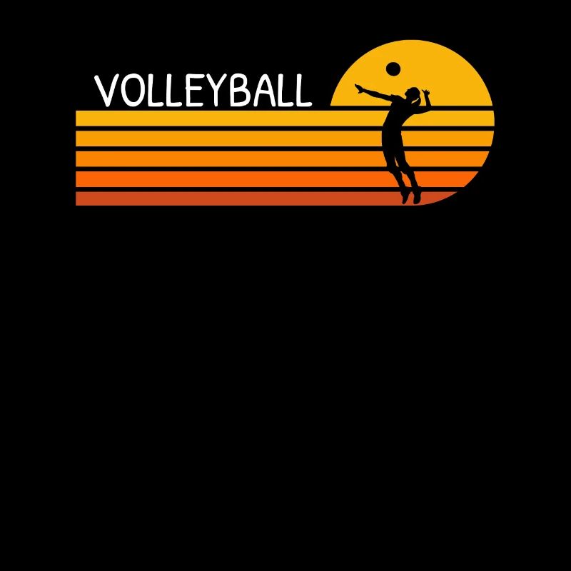 Retro Sunset Volleyball