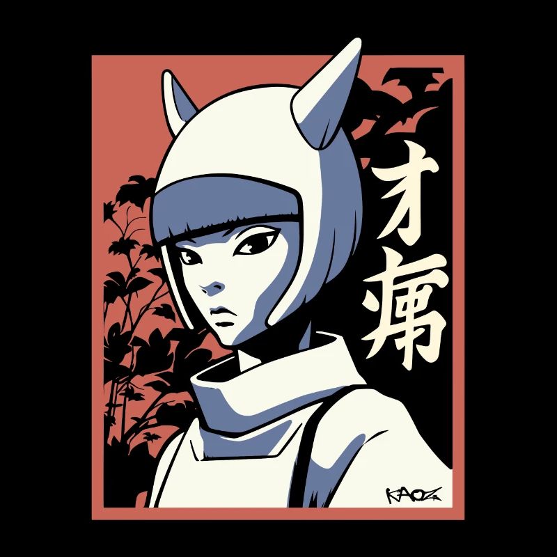 Japan Manga: Edo Katzen Mädchen Samurai Ninja