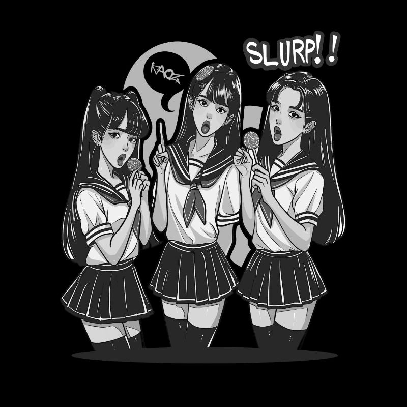Conception de fille d’anime