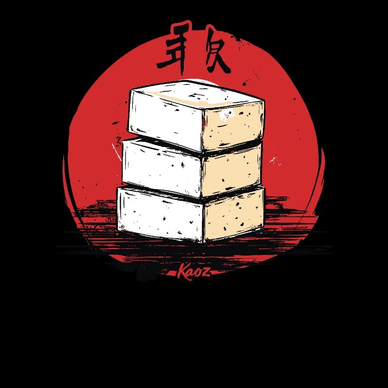 A stack of Japanese tofu
