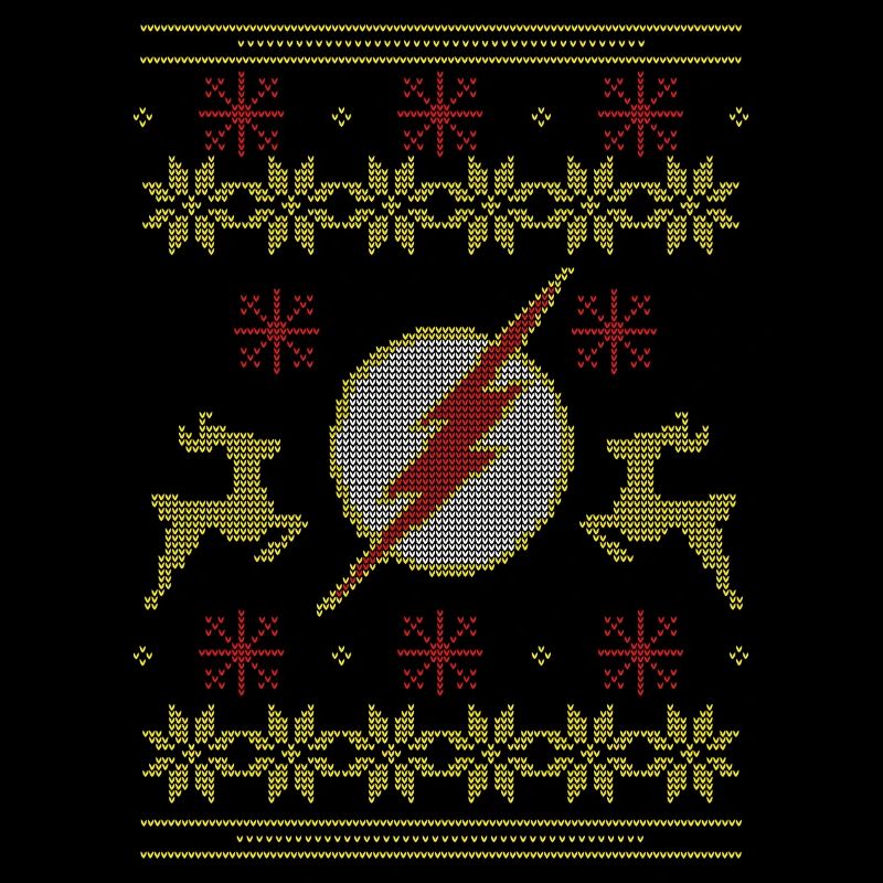 Justice League The Flash Logo Ugly Christmas