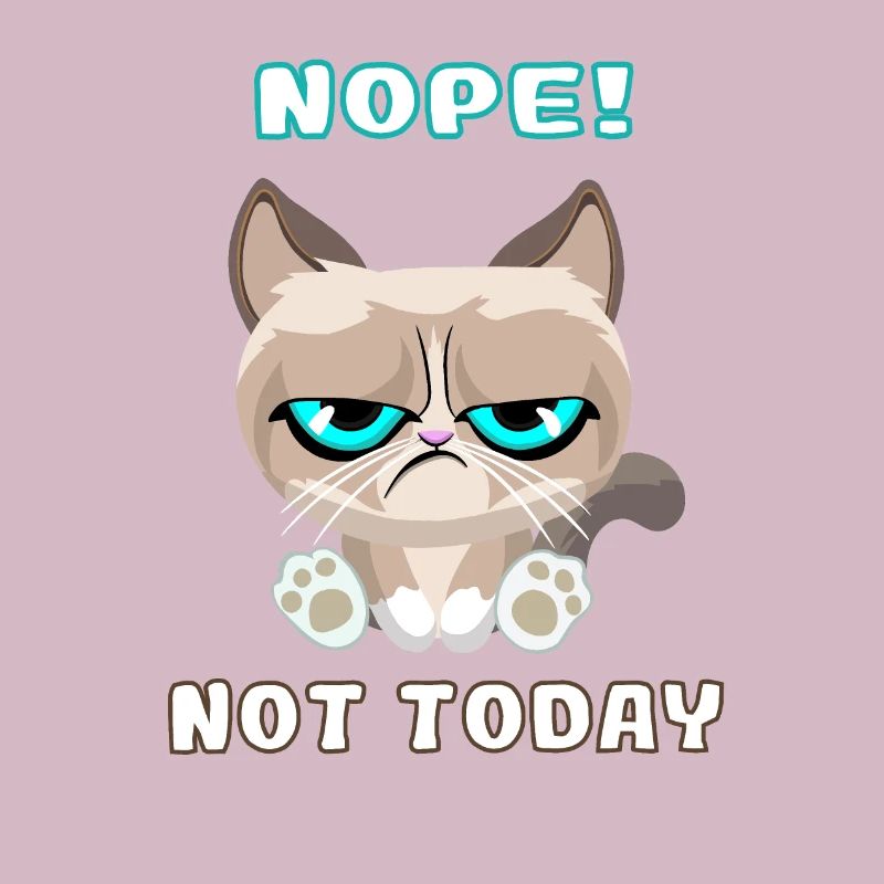 Grumpy Cat, Dackelkatze, Nope, Not Today