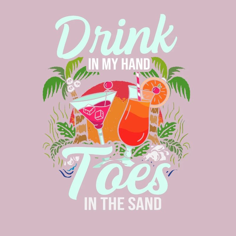 Boire dans mes orteils dans le sable Beach Holiday