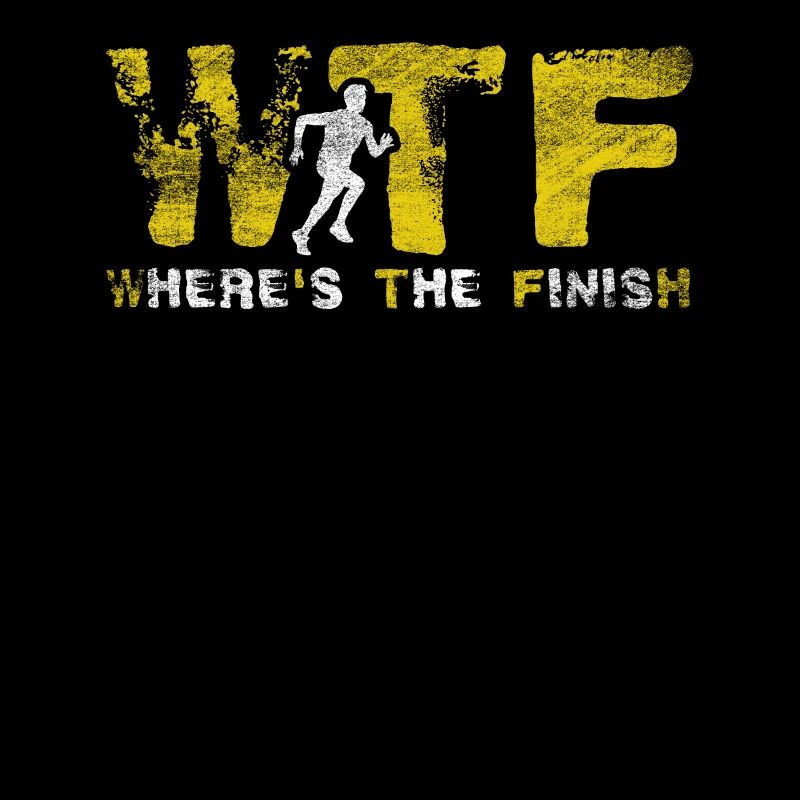 WTF - Où est le coureur de marathon amusant d’arrivée