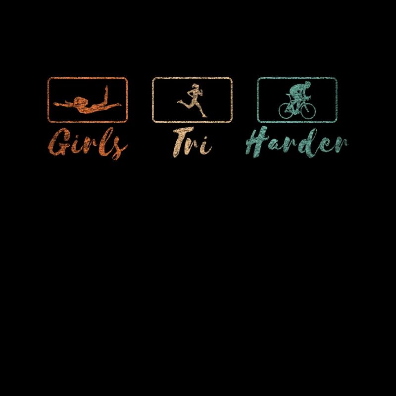 Filles Tri Funny Triathlon