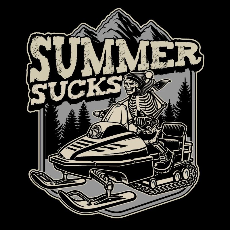 Summer Sucks Snowmobile