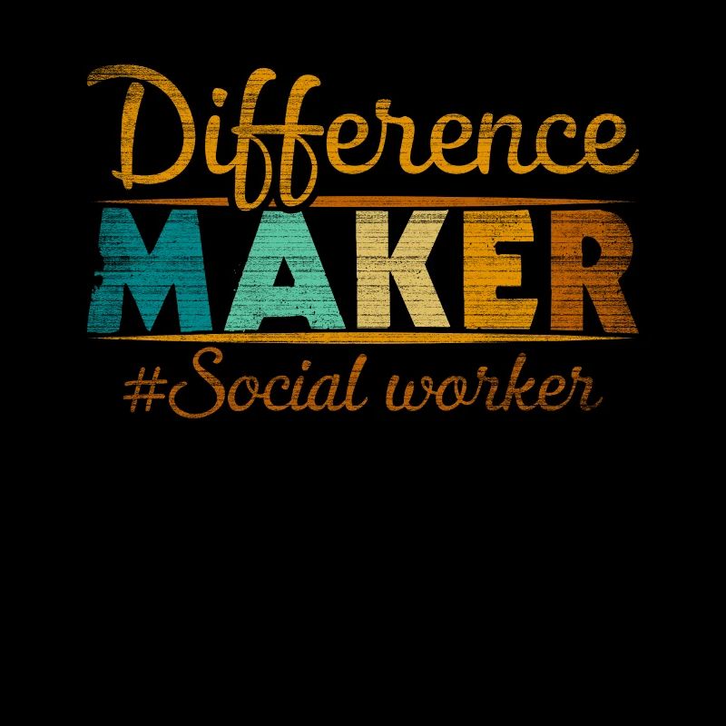 Travailleur social fier de Difference Maker