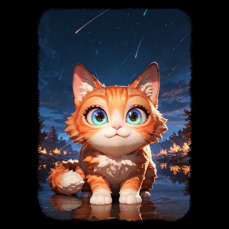 Chat mignon s'amusant pendant l'apocalypse