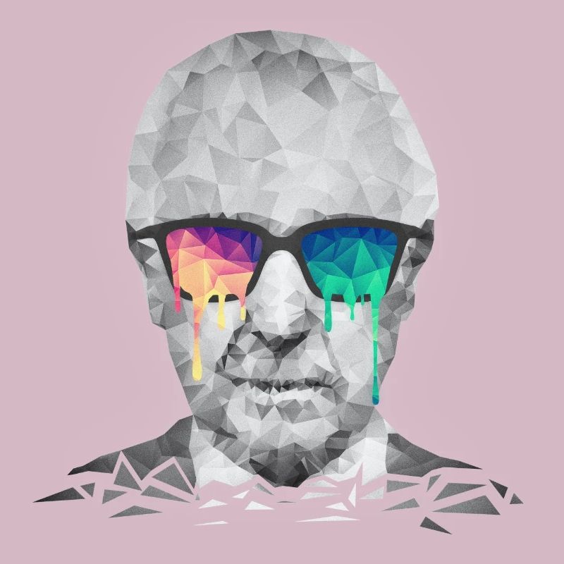 Albert Hofmann - Psychedelic Polygon Portrait