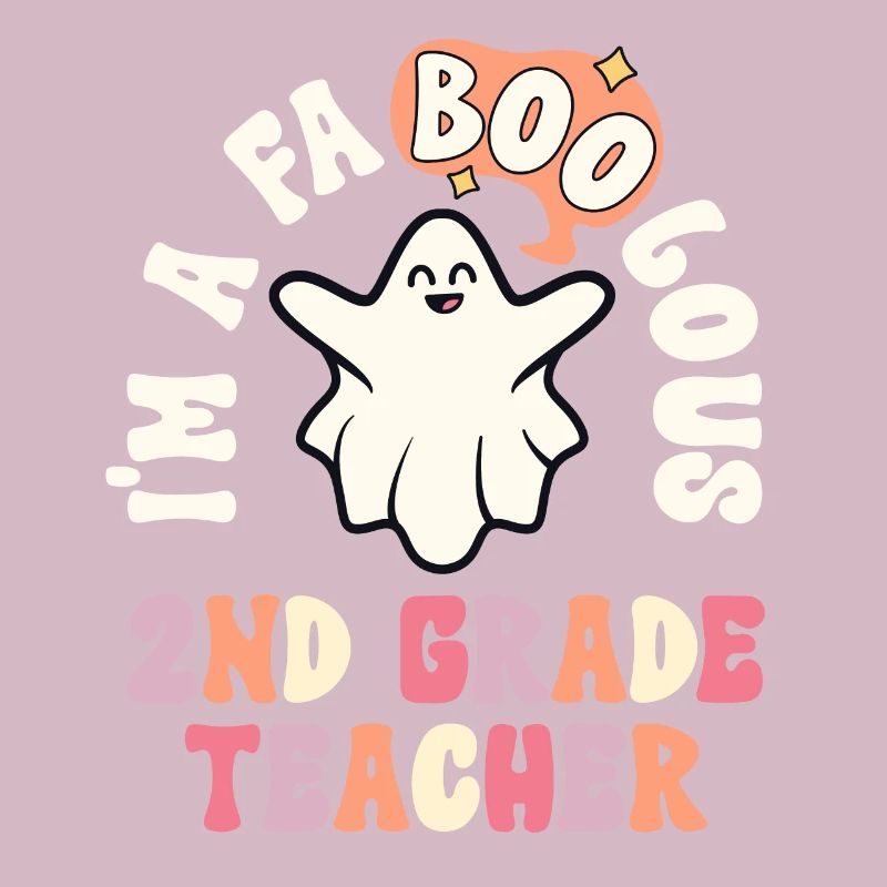Professeur Halloween Retro 2nd Grade Vintage Second