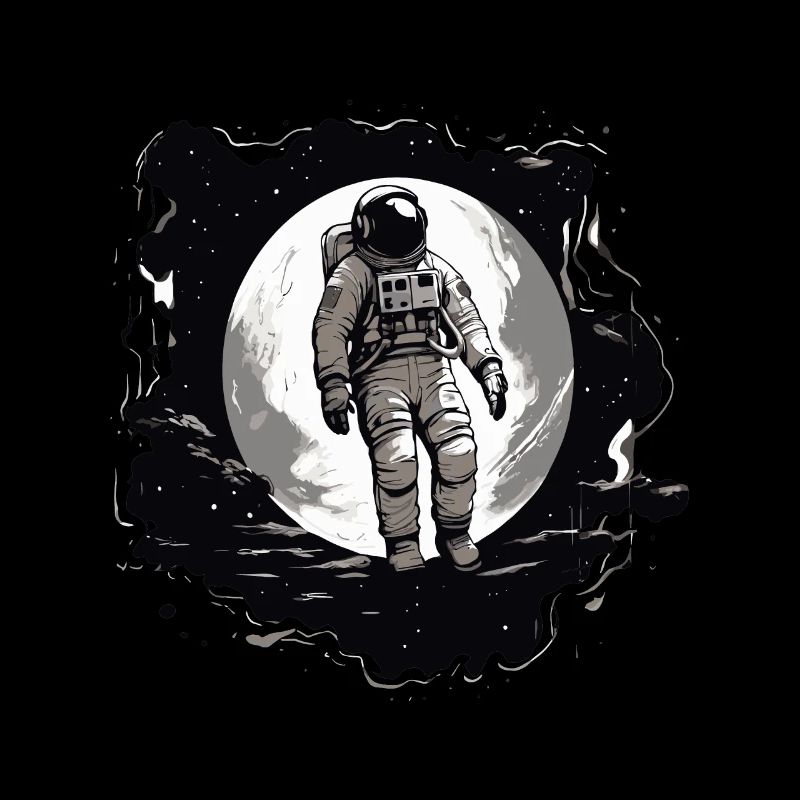 Astronaute devant la lune