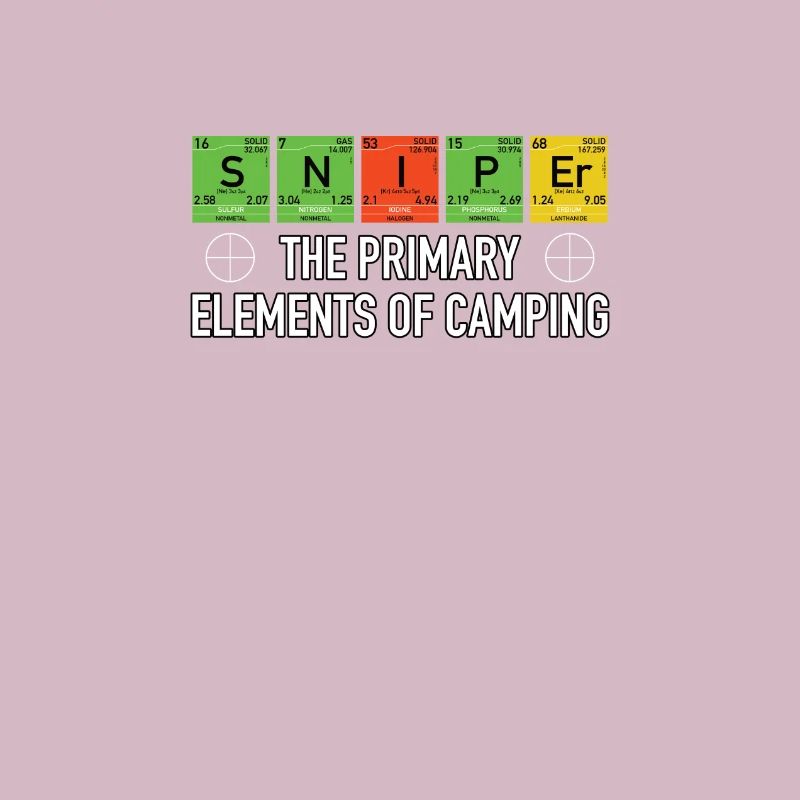 Nerd geek gamer sniper camping funny elements