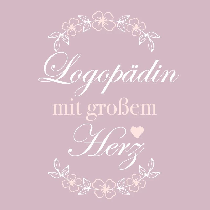 Geschenk Logopädin mit großem Herz