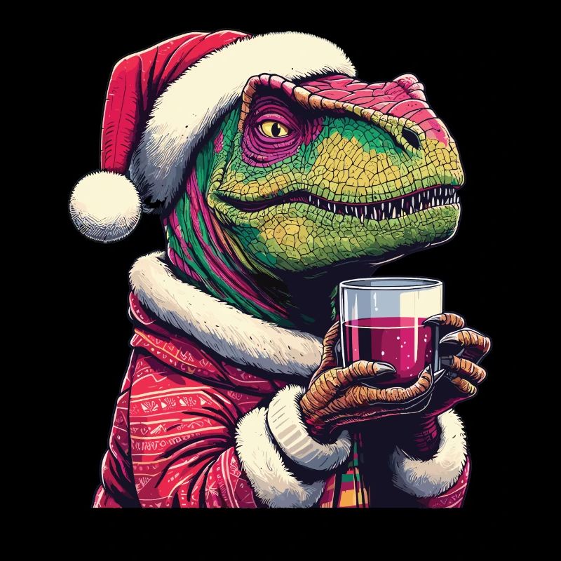 Raptor boit du vin chaud