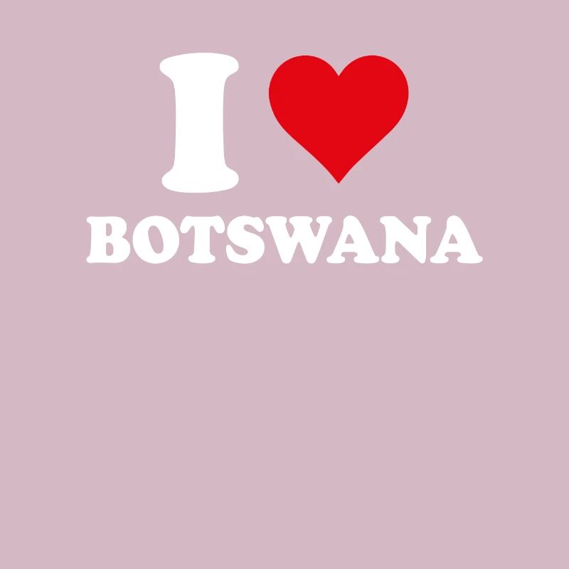 Ich liebe Botswana Herzgeschenk Botswana