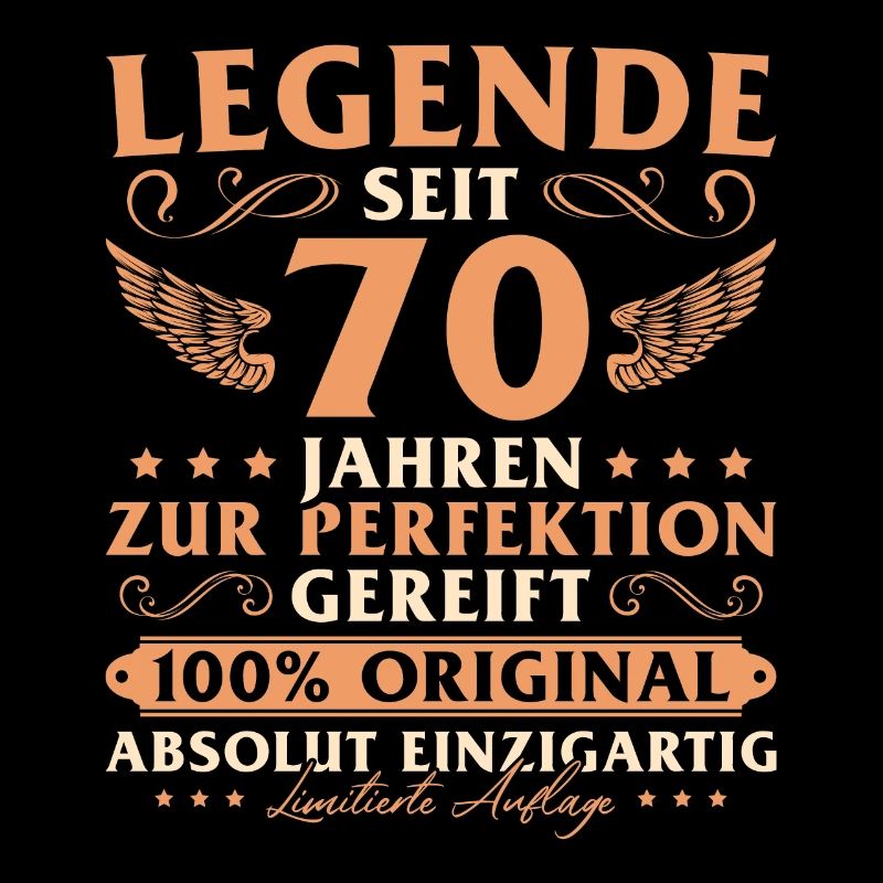 70 Jahre Legende Mann 70 Geburtstags