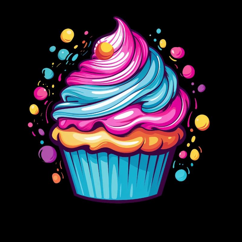 Cupcake coloré