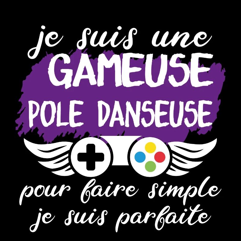 cadeau marrant gameuse pole danseuse geek