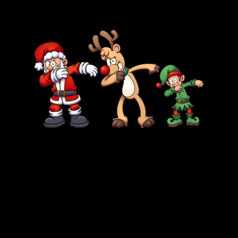 Weihnachtsmann Rentier Elf Dabbing Dab Weihnachten