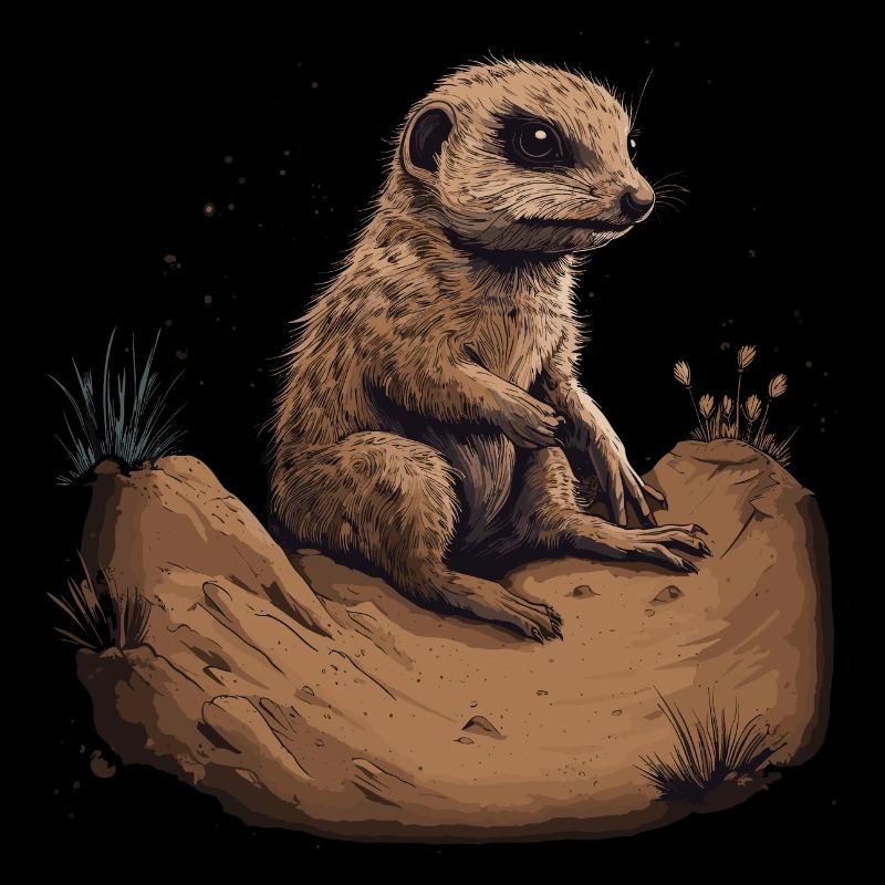 Suricate bébé mangouste Afrique
