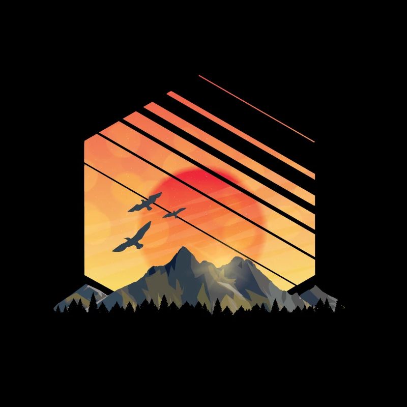 Geometric sunrise