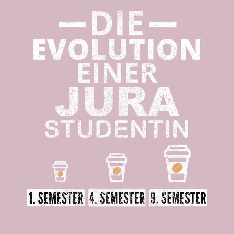 Law student coffee evolution gift