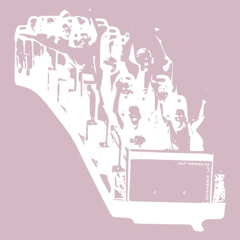 gxp life is a rollercoaster white - roller coastw