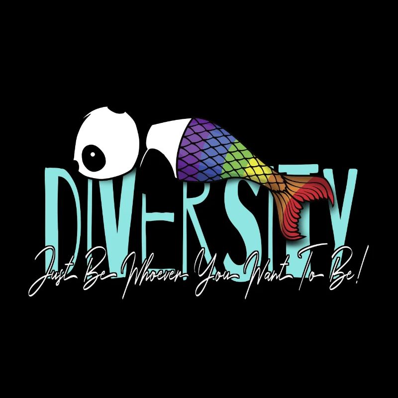 Sei Wer Du Bist Diversität Regenbogen Panda