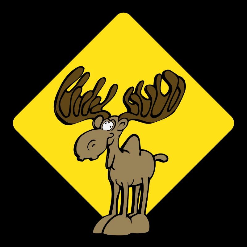 Vorsicht Elch Moose