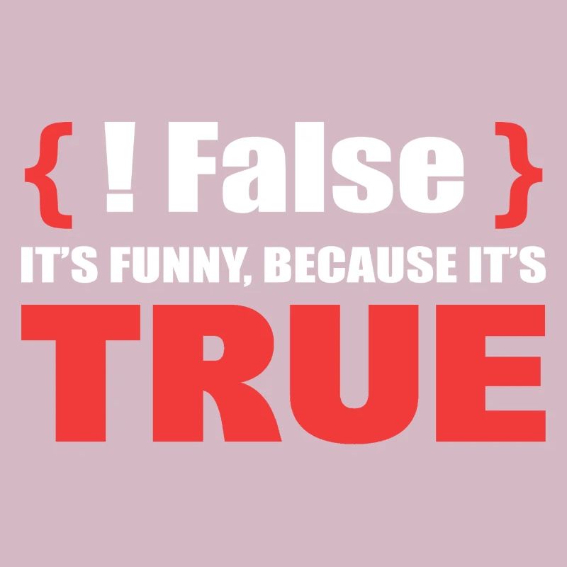 False It's Funny Because It's True Programmierer