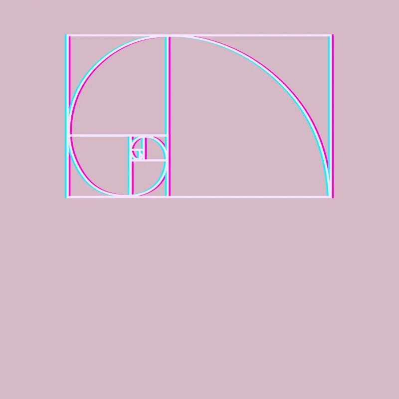 Fibonacci Spiral Glitch