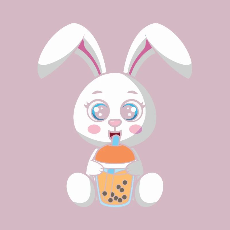 Bubble Milk Tea Rabbit Drinks Milk Tea